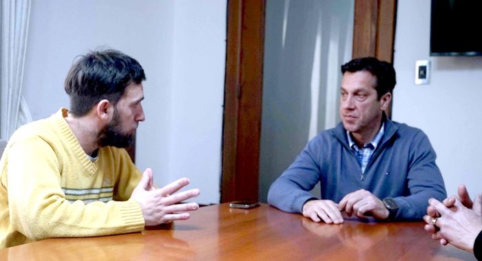 Agustín Betancor. En diálogo con el Intendente