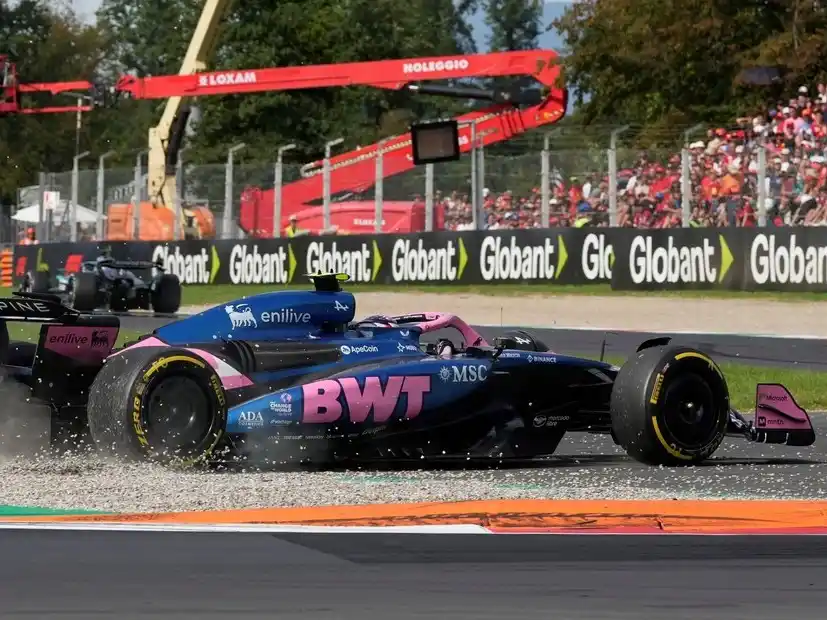 Franco Colapinto volvió a sufrir con su Alpine, no pudo avanzar y terminó en el puesto 17 el Gran Premio de Italia