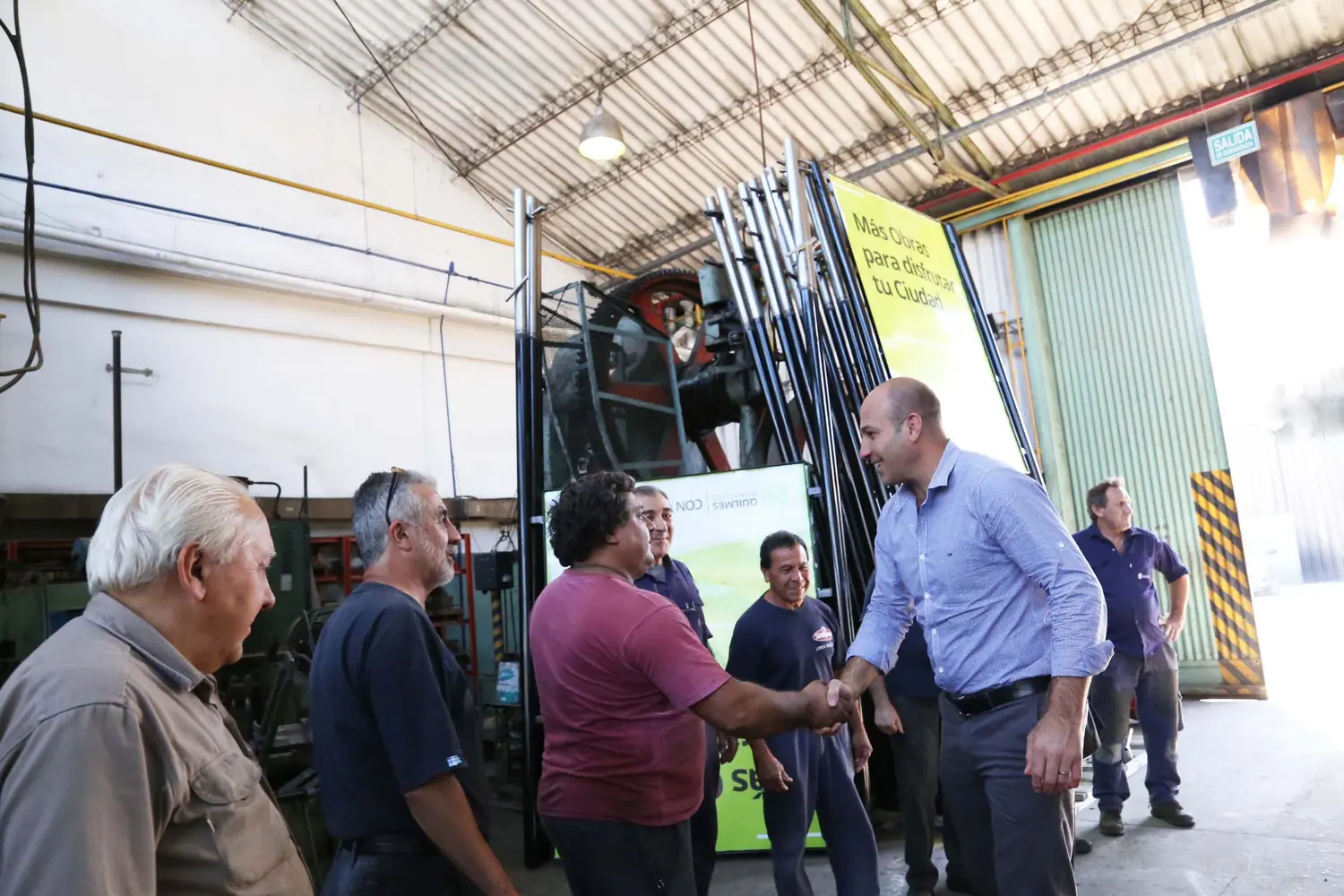 Quilmes: Martiniano visitó la cooperativa de trabajo Felipe Vallese