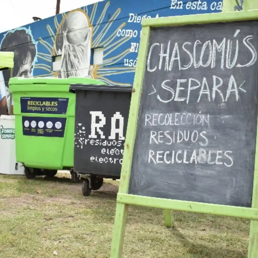 “Chascomús Separa”: nueva jornada de recepción de reciclables este viernes en el Club Tiro Federal