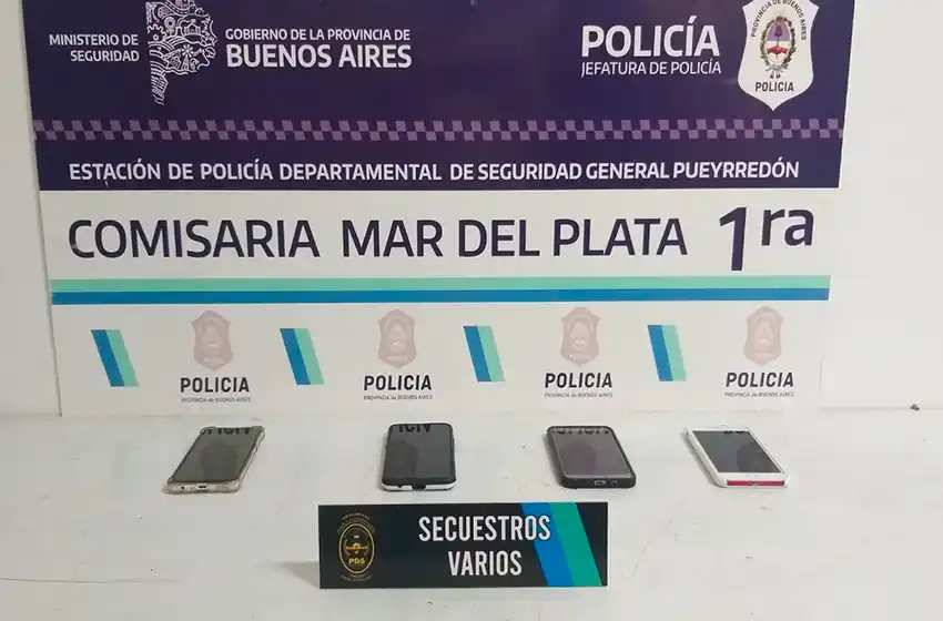 El robo de otro celular en Playa Grande, clave para dar con una banda dedicada al hurto tecnológico