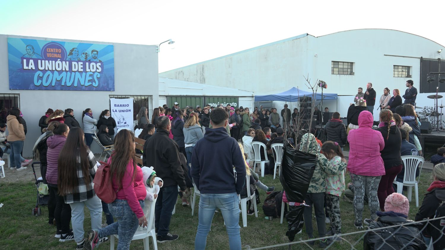 El sábado se inauguró el nuevo SUM en Basílico y Cerrillada.