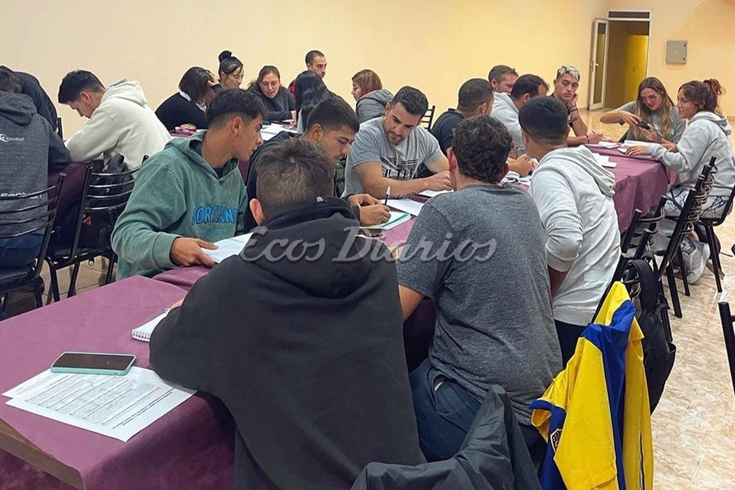 Curso. En la sede de la Cámara de Comercio de Necochea