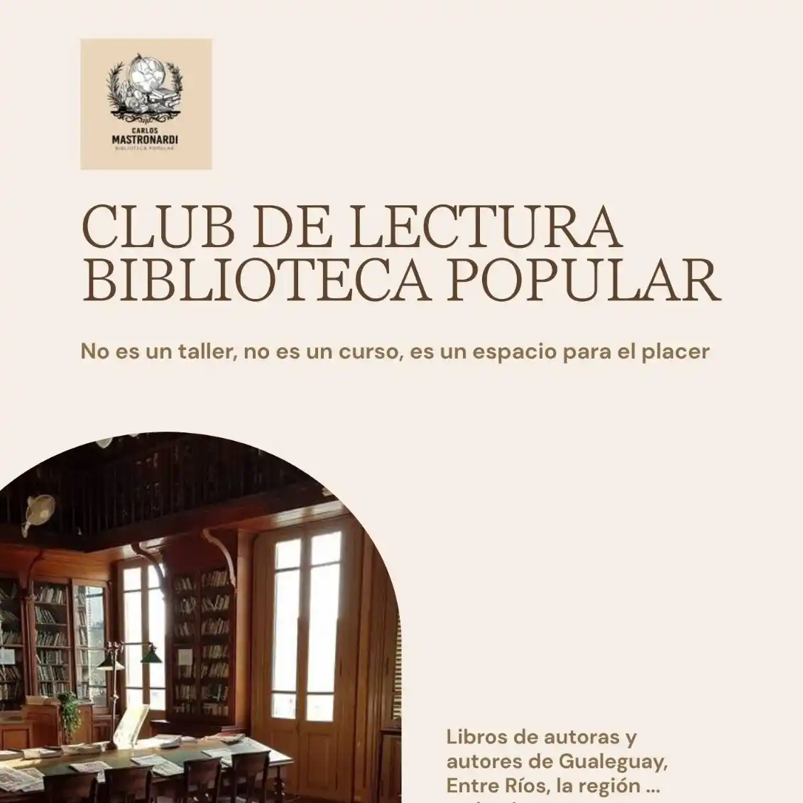 Leer por placer: lanzan el Club de Lectura de la Biblioteca Popular