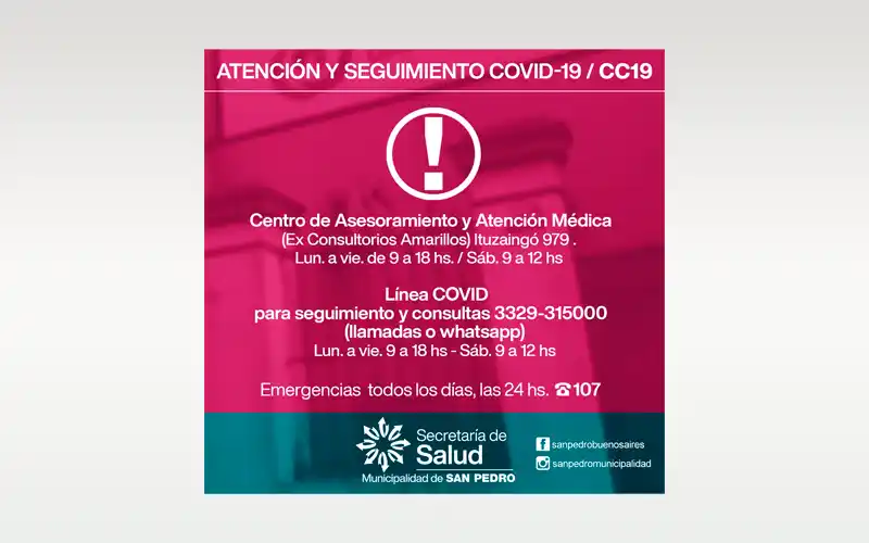 Nuevo método de atención y seguimiento COVID-19
