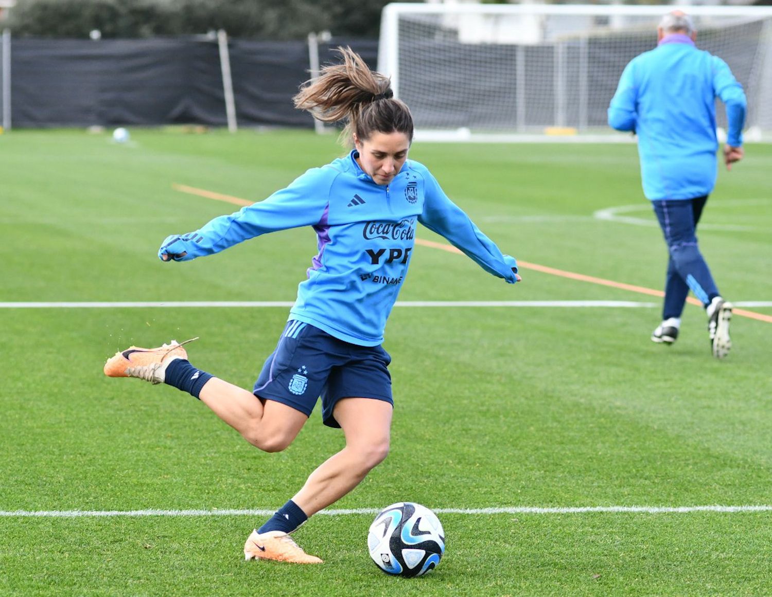 Núñez, en el entrenamiento.