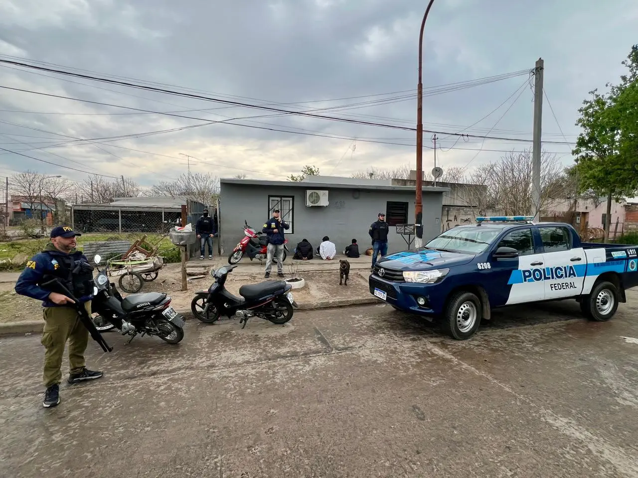 Imagenes del allanamiento