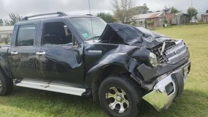 Dos vehiculos atropellaron a una vaca