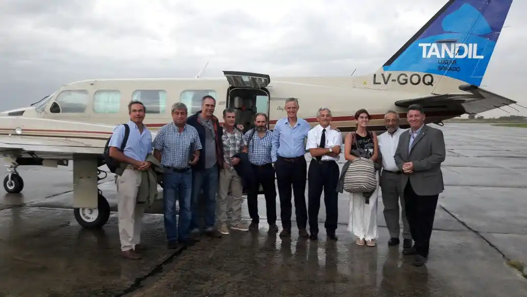 Gran satisfacción por el éxito del primer vuelo hacia Buenos Aires