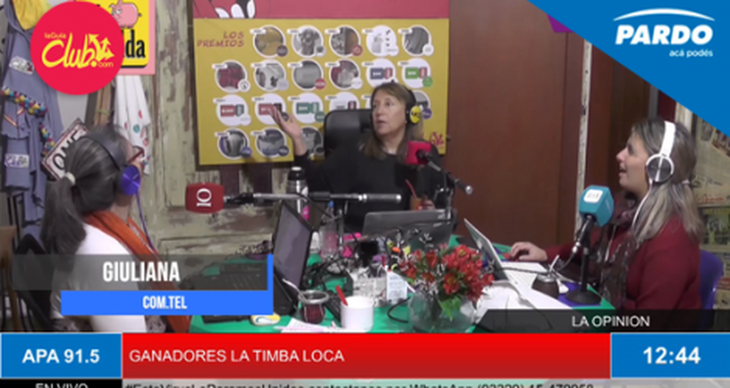 #LaTimbaLoca: Giuliana Bonetti ganó los auriculares de Pardo