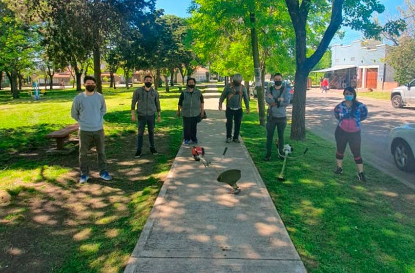 Nueva jornada de limpieza y mantenimiento de espacios públicos de Mar del Plata