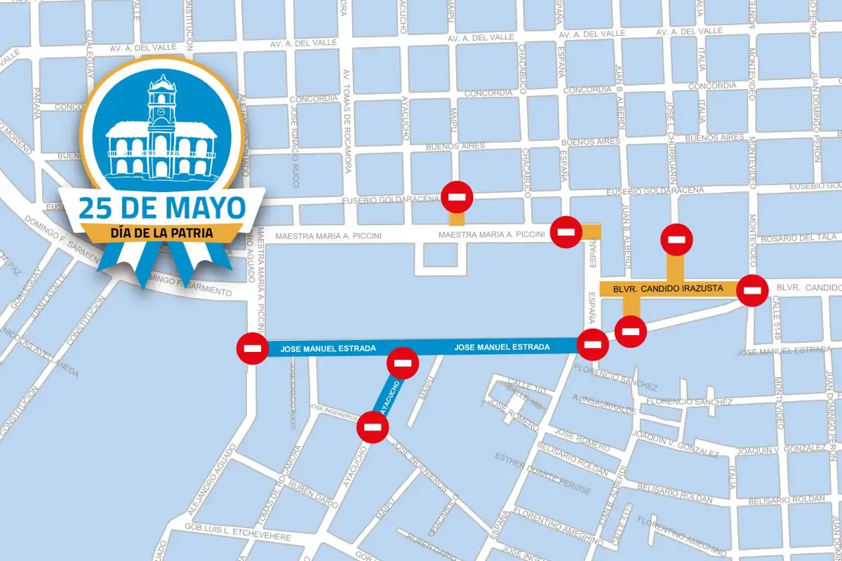 25 de mayo 2026 mapa