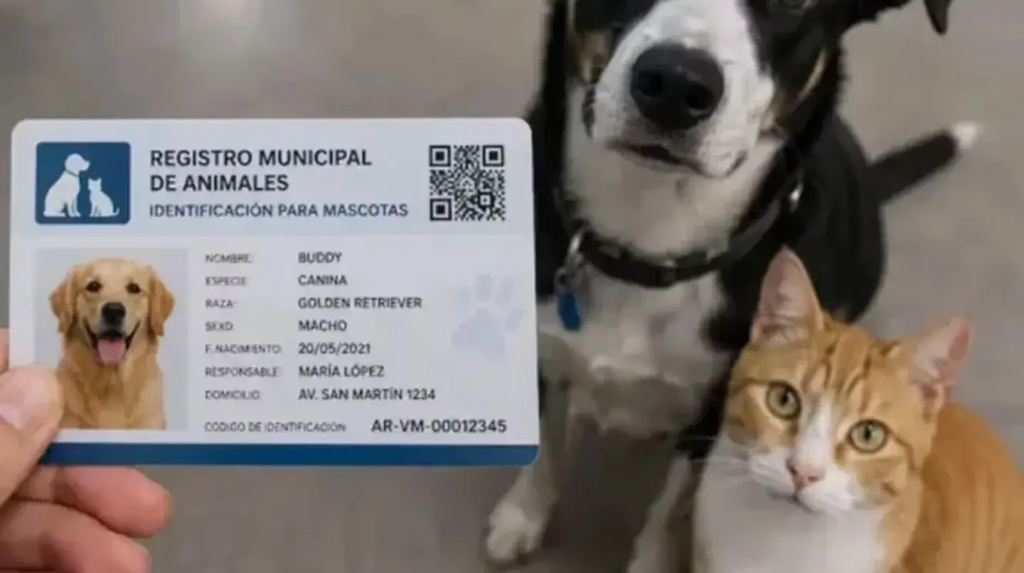 Una ciudad de Córdoba implementó un DNI obligatorio para perros y gatos: las multas pueden llegar a $844.000
