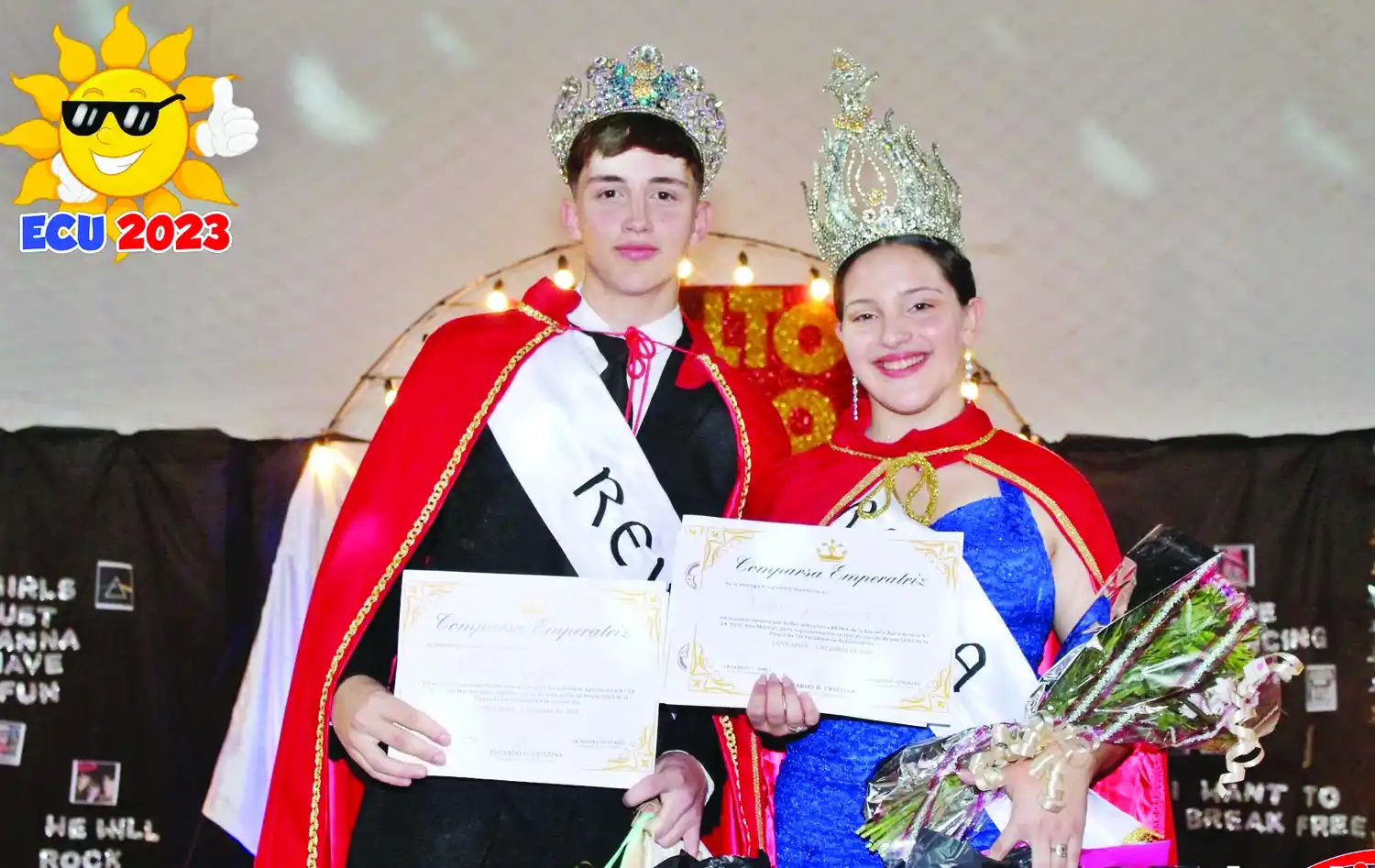 La escuela Agrotécnica Nº 24   tiene su Rey y Reina de los Estudiantes