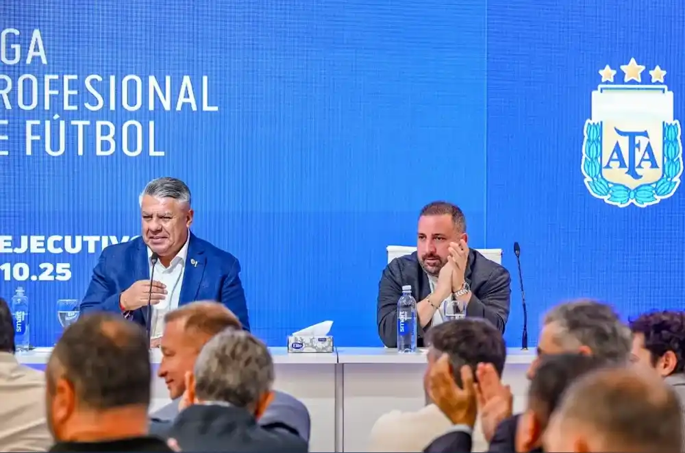 El presidente de la AFA, Claudio Tapia.
