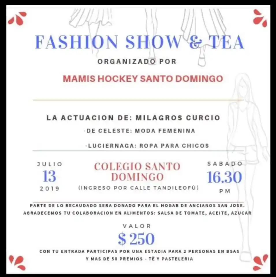 Desfile de modas y té a beneficio del Hogar de Ancianos San José