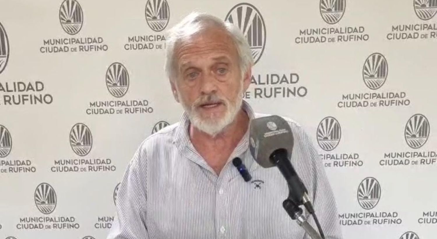 Arturo Patimo, vocero del gobierno municipal de Rufino.