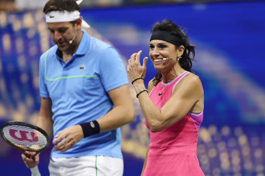 Gabriela Sabatini y Juan Martín Del Potro