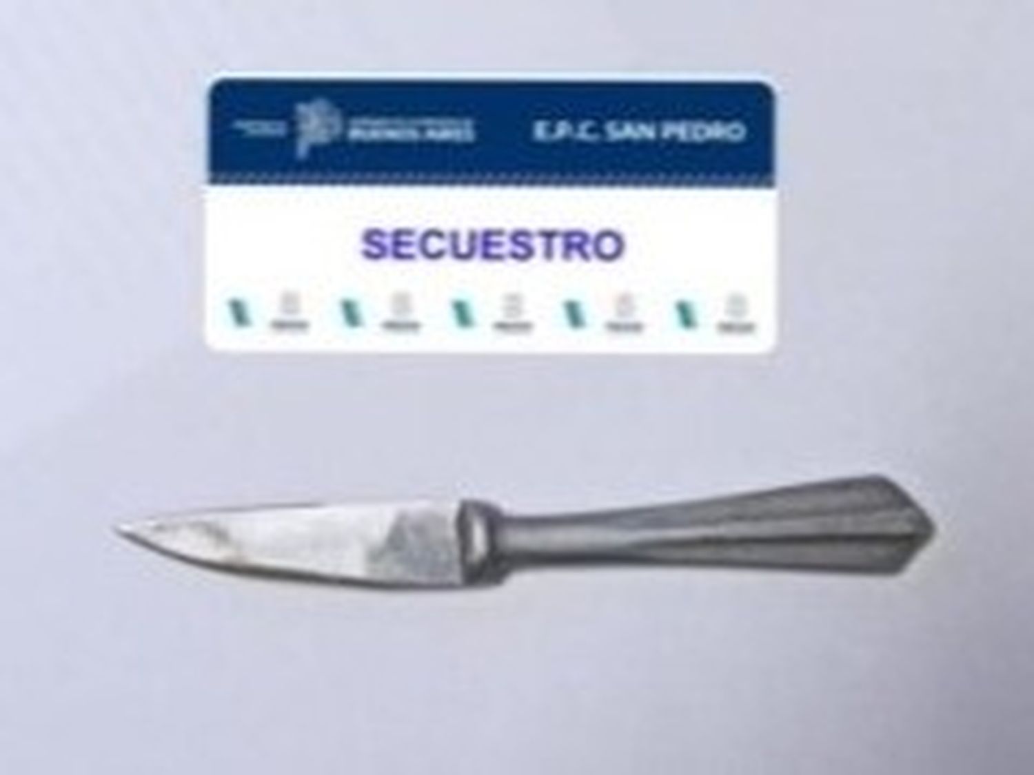 cuchillo secuestrado