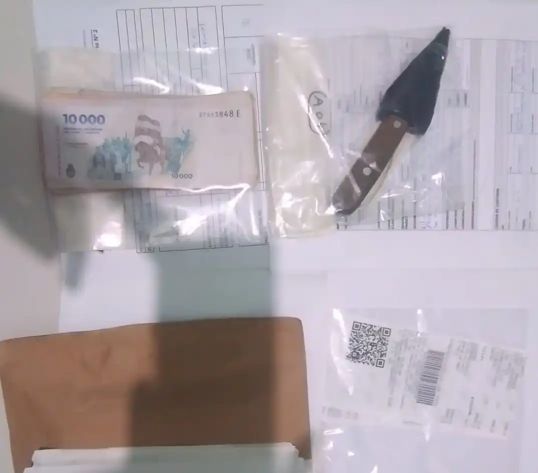 Los elementos incautados por la policía.