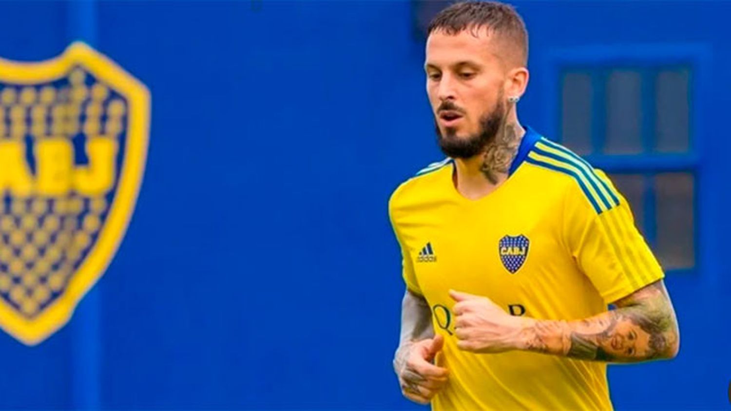 Darío Benedetto realizó su primera práctica de fútbol en Boca y con goles