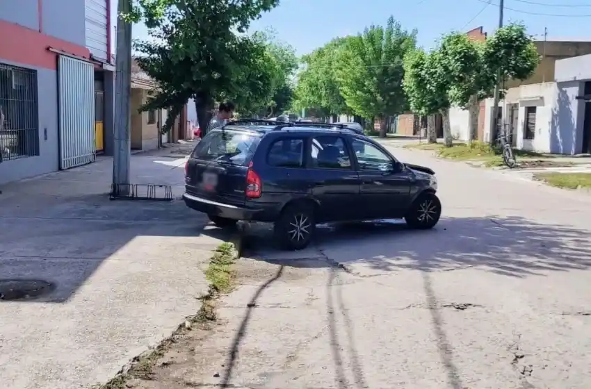 Choque en el barrio 9 de julio