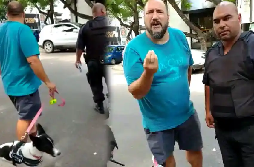 Dejó encerrado al perro en un auto y con 35 grados mientras se fue a almorzar