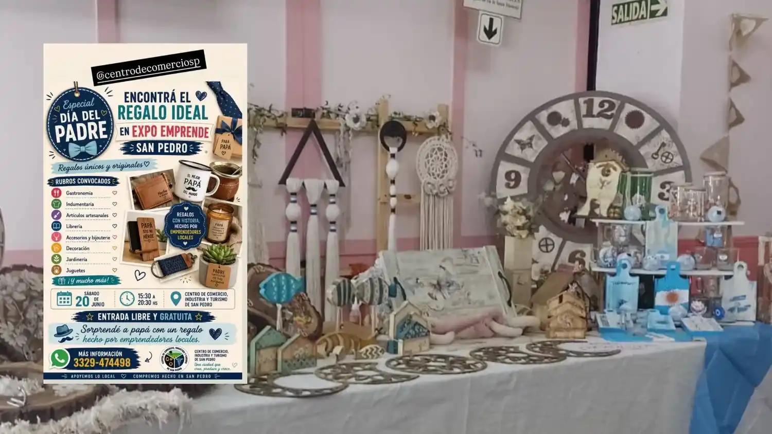 Este sábado 20 habrá una edición especial por el Día del Padre de la Feria de Emprendedores en el Centro de Comercio e Industria.
