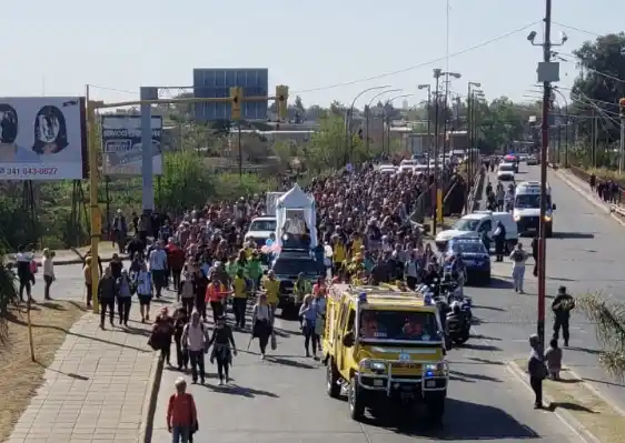 Tras dos años, se retomó la Peregrinación Rosario - San Nicolás