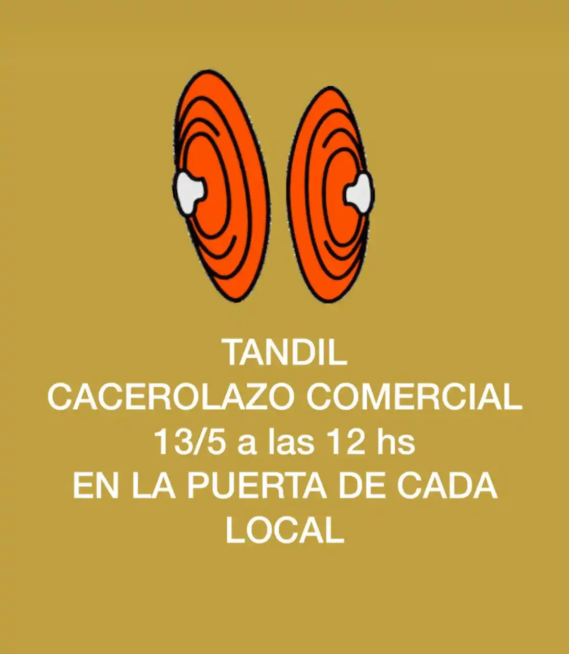 Comerciantes Unidos protestarán  al mediodía, con un cacerolazo