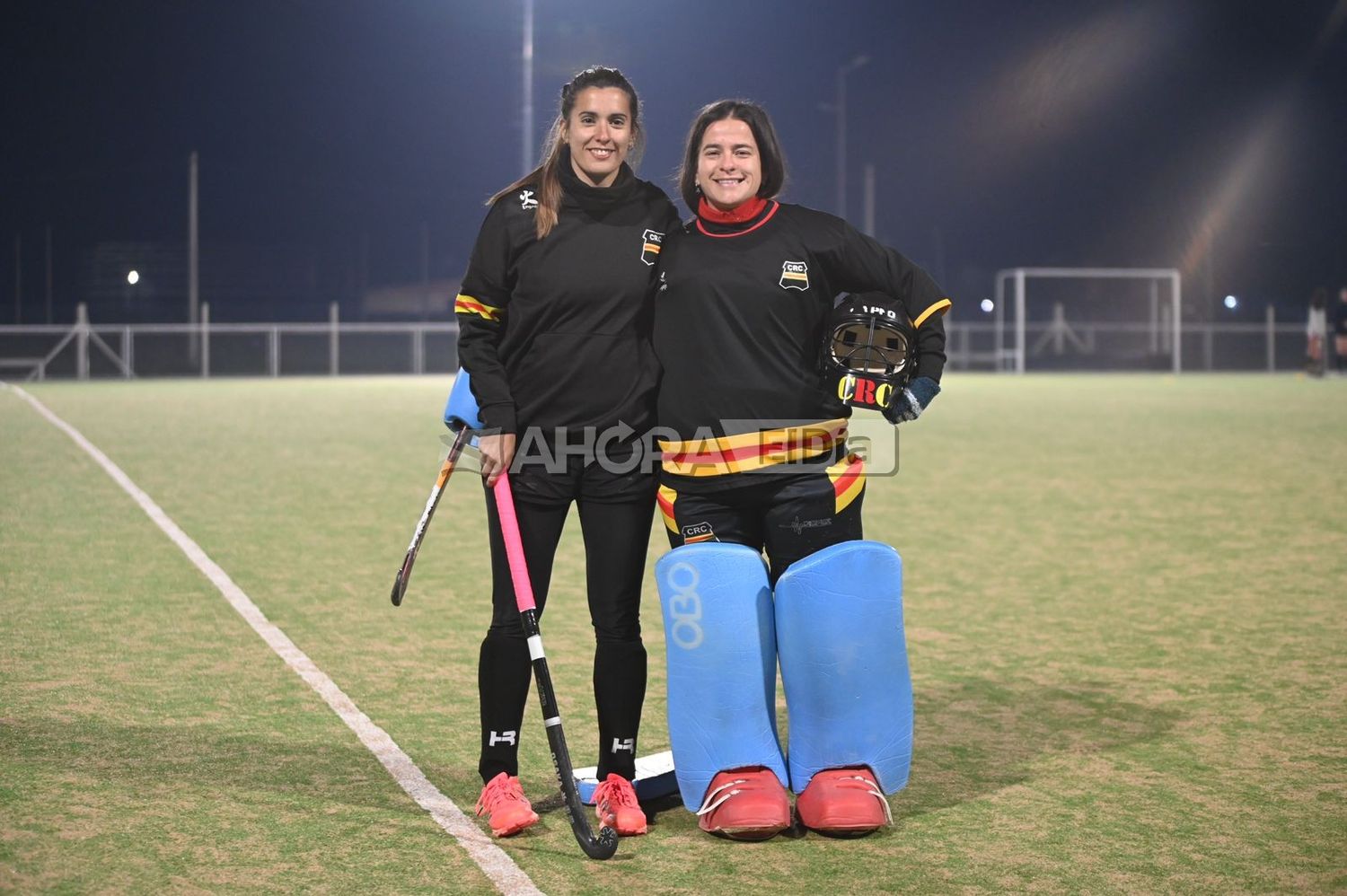 Valentina Fouce y María Buffarrini, las gualeguaychuenses, que integran la Selección Mayor de la AHCSE.