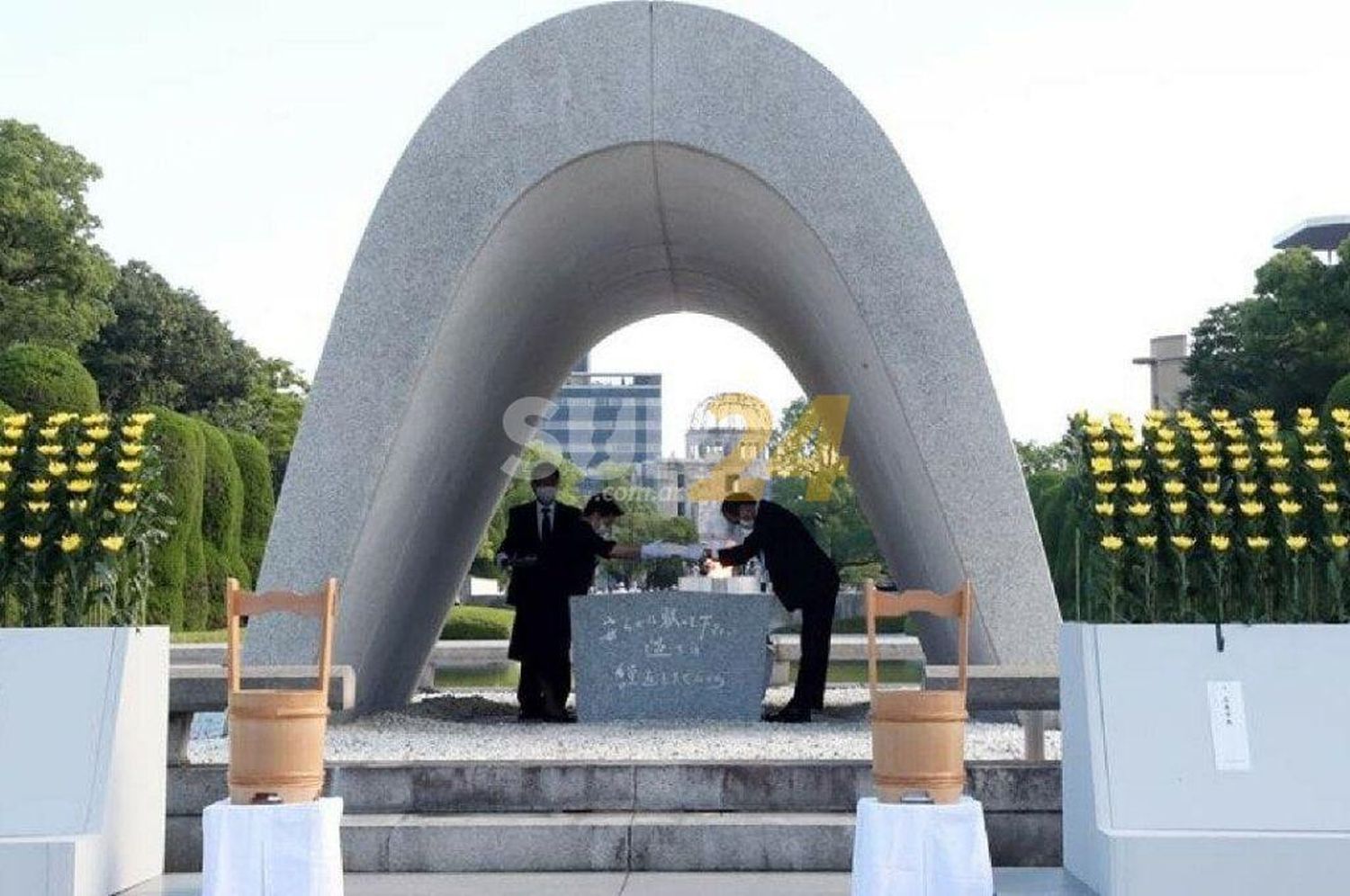 Japón conmemoró 76 años de la bomba atómica sobre Hiroshima y pidió un minuto de silencio