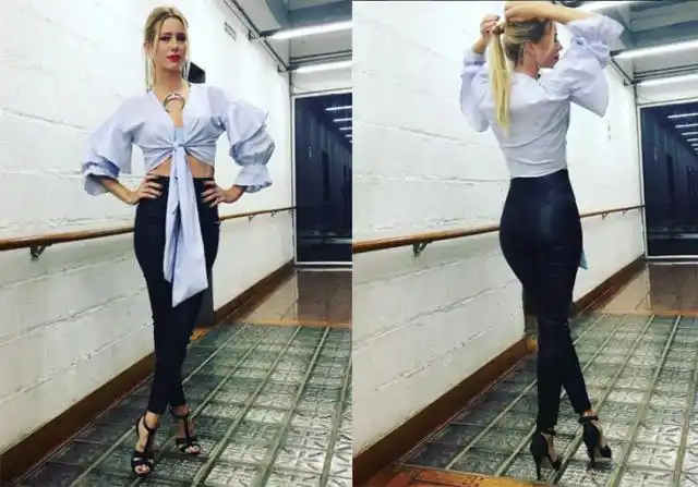 El entrenamiento ultra sexy de Nicole Neuman en su mansión