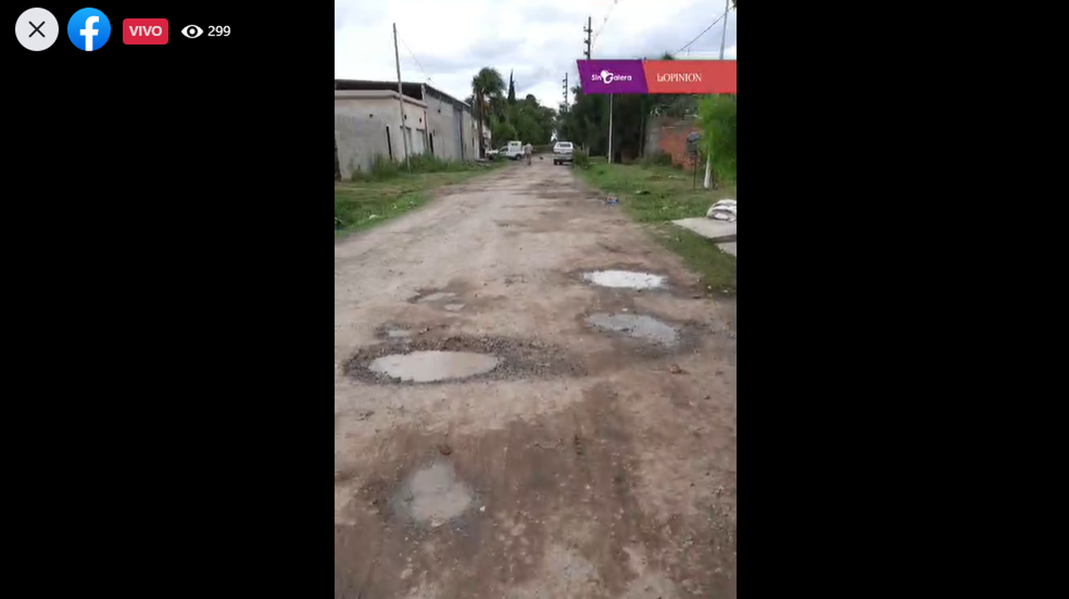 #VickyMóvil en el barrio Los Aromos: construyeron una pared sobre la vereda
