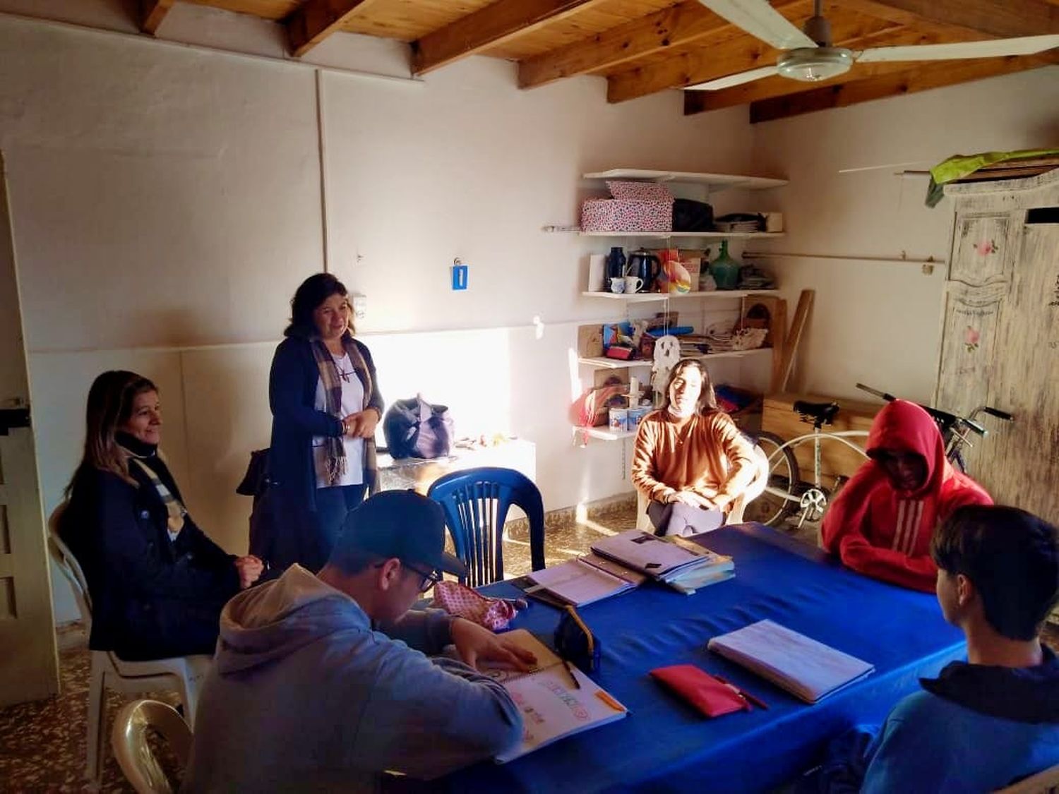 Zapata visitó el Centro Educativo María Inmaculada