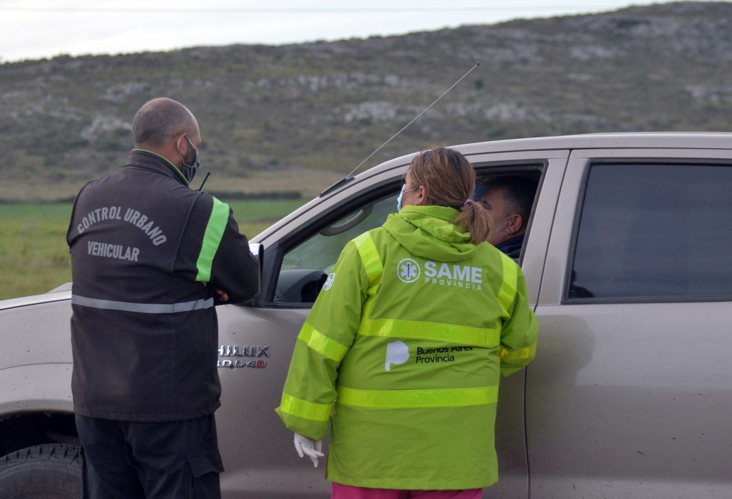 El trabajo de los inspectores en los puestos de control