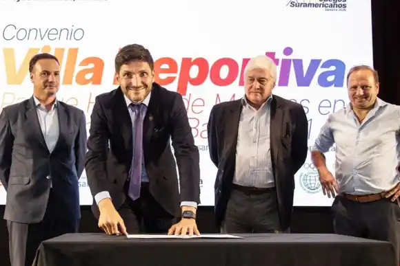 La provincia firmó el convenio para construir la Villa Deportiva de los Juegos Suramericanos 2026 en Rosario