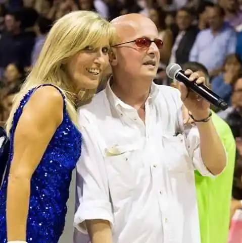 La Directora con el recordado "Beto" Ronconi