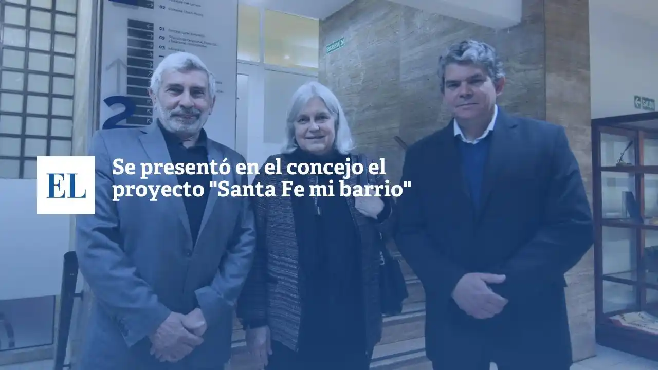 Se presentó en el concejo el proyecto “Santa Fe mi barrio”