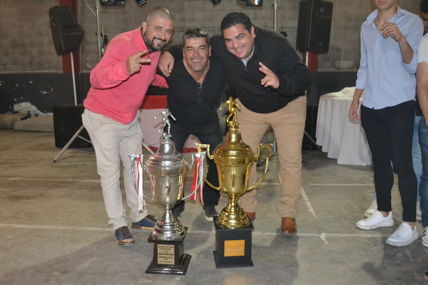 Martín Caminos (DT), Maximiliano Otegui (PF) y Leandro Villabona (DT)