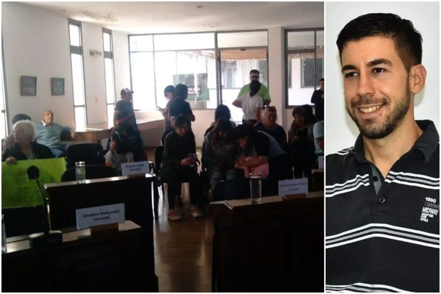 Baradero: un concejal procesado por violación pidió volver a su banca pero la sesión se cayó y terminó en escándalo