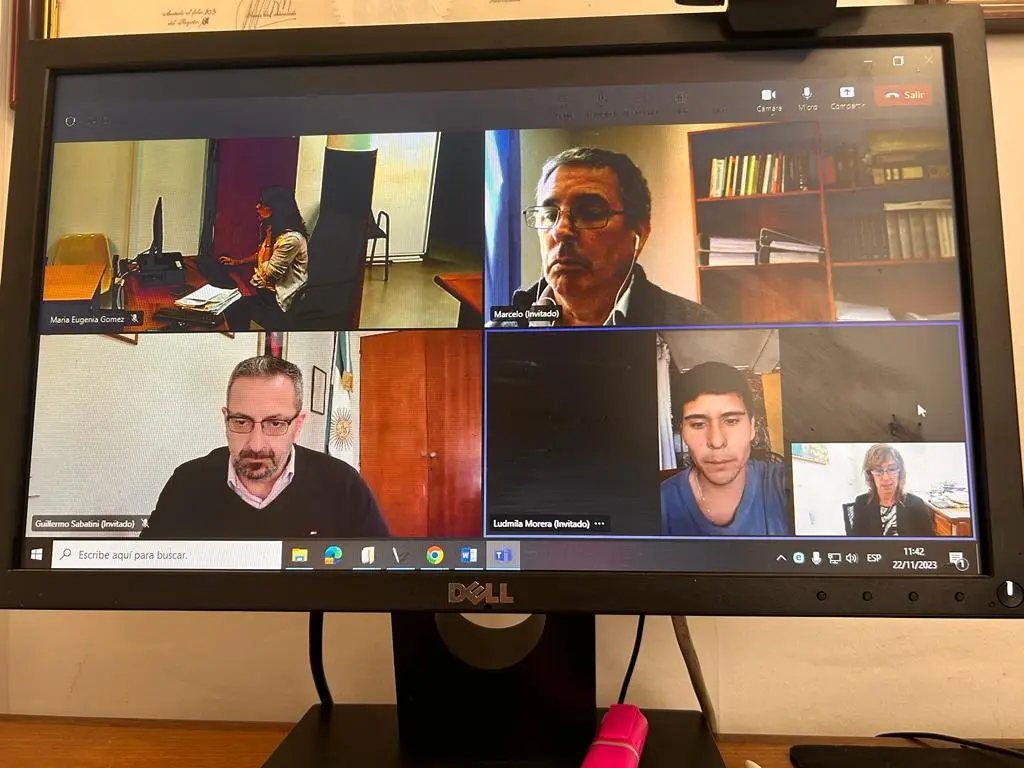 El momento de la audiencia, en modo virtual