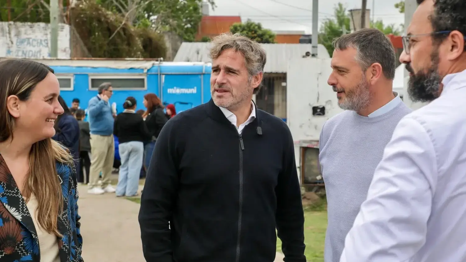 Federico Achával recorre el operativo Cuidá Tu Corazón.