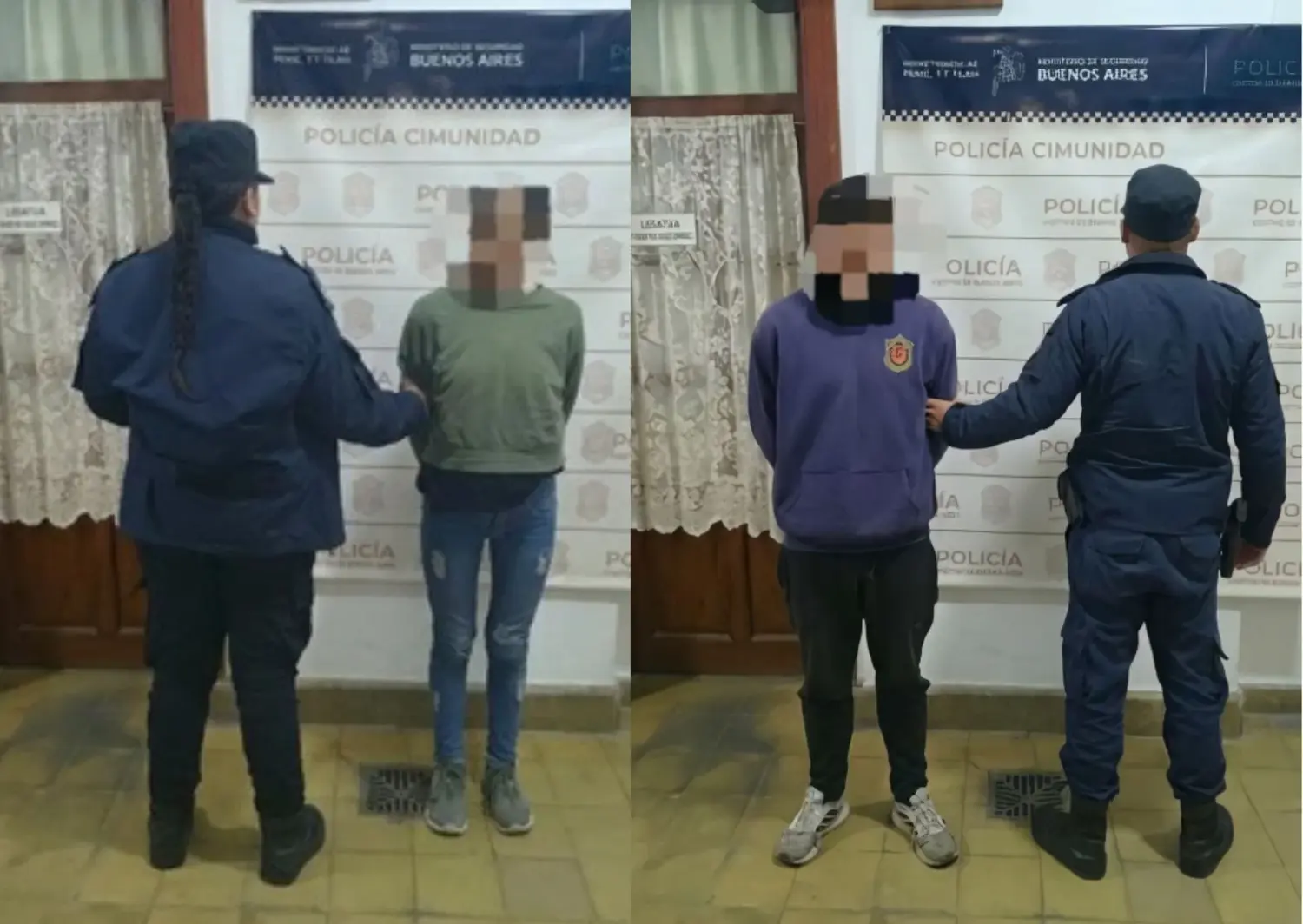 Ambos fueron trasladados a la Comisaría local.