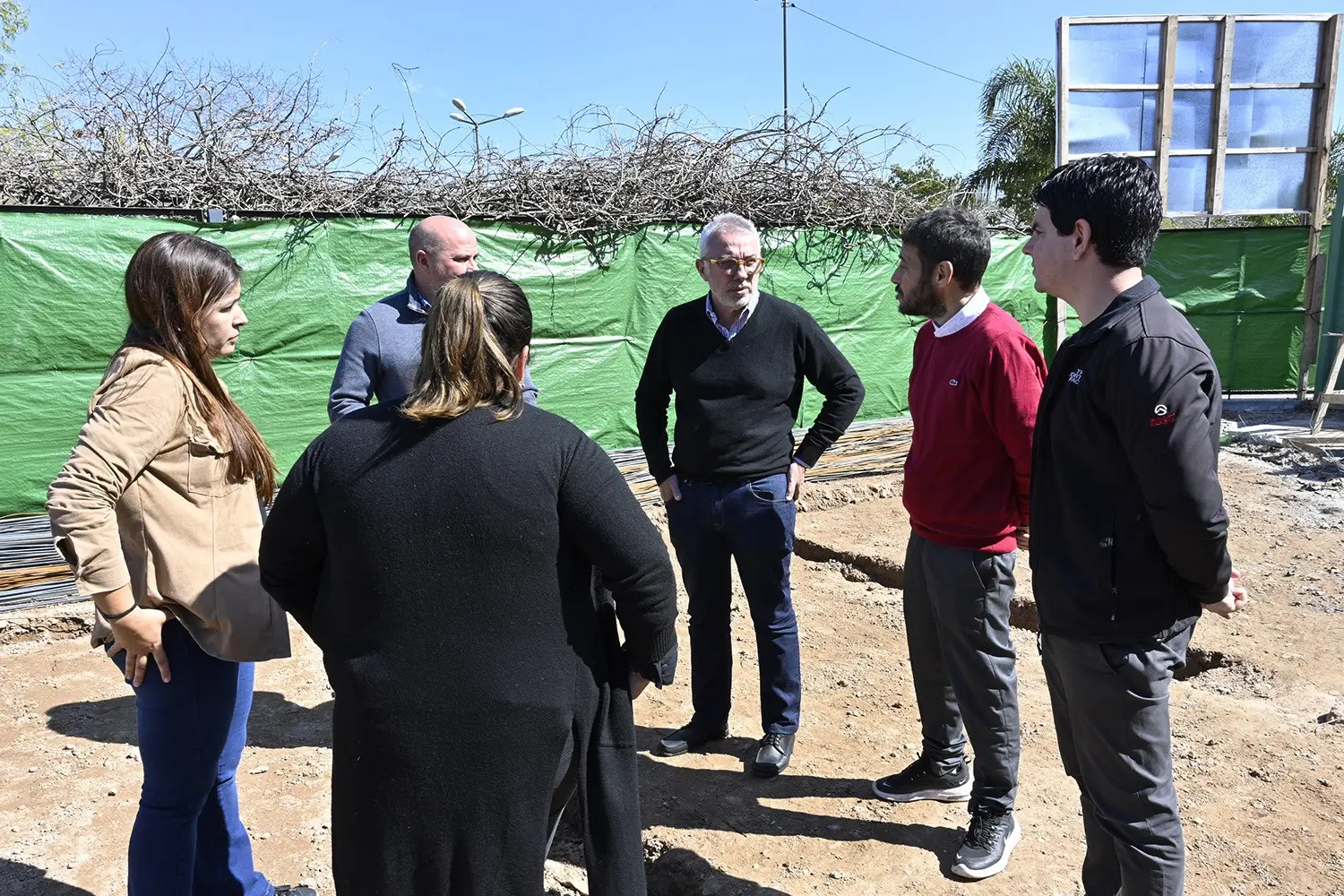 Zamora monitoreó los trabajos de ampliación de una escuela secundaria