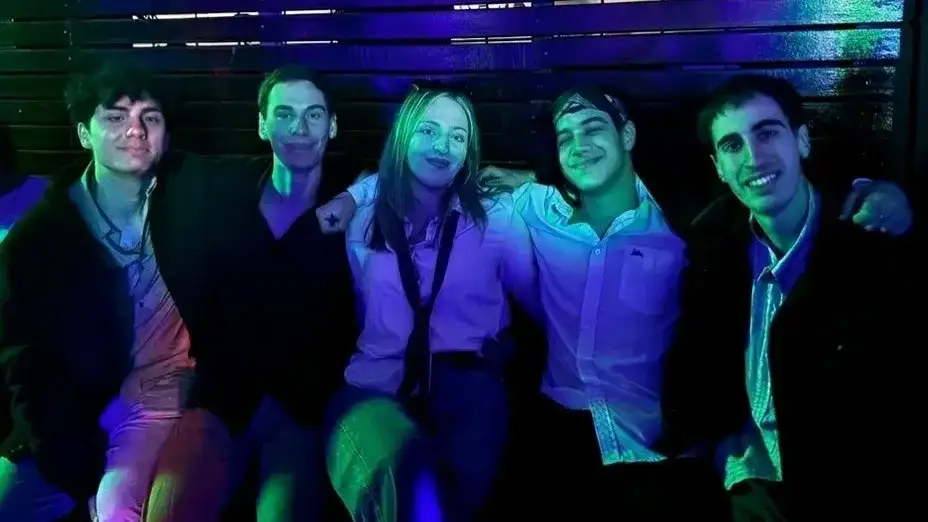Santino Ferrari, Pedro Moreno, Abigail Rodríguez, Jeremías Santillan y Agustín Dicembrile.