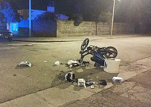 Motociclista accidentado