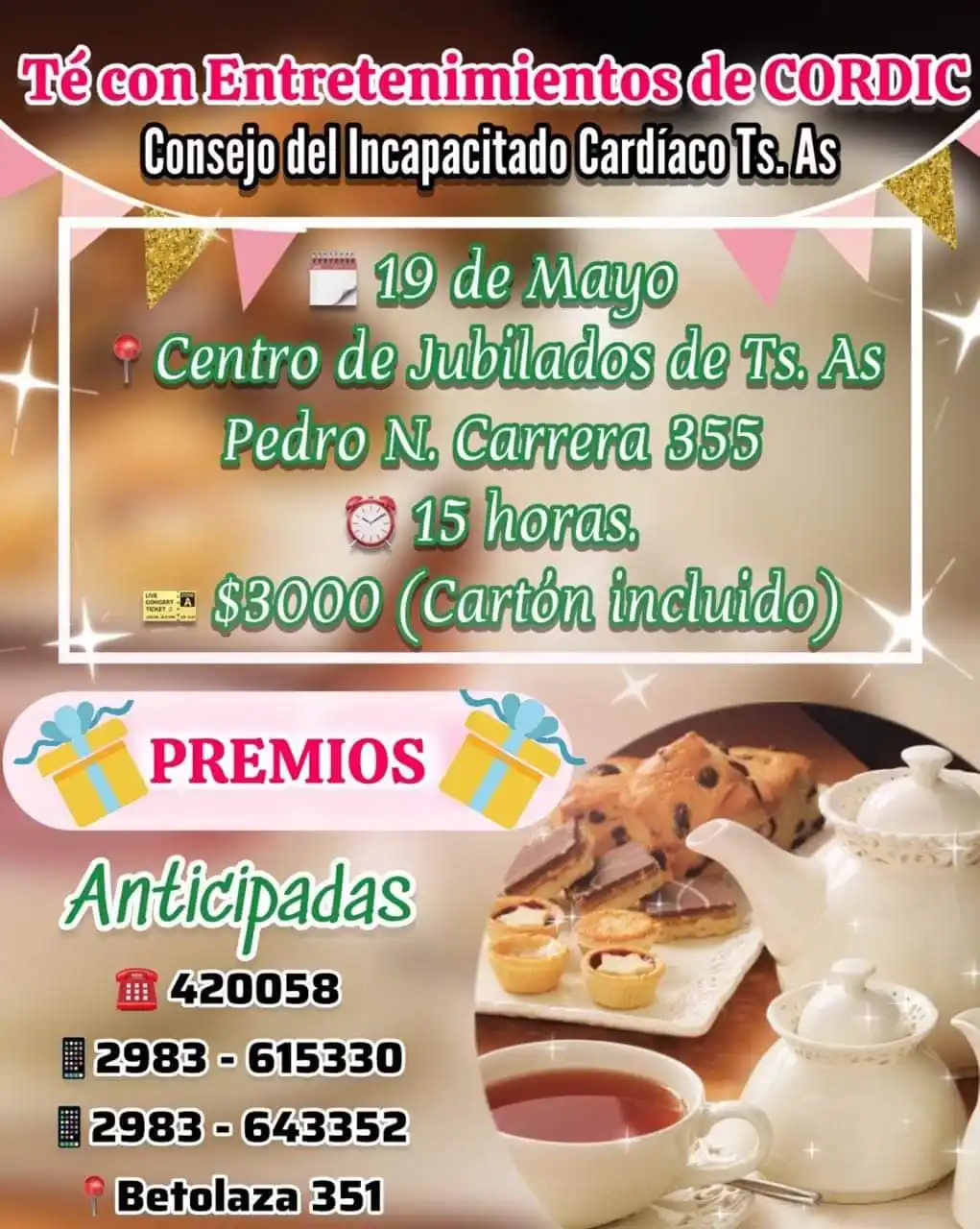 Mañana, Té con Bingo de CORDIC