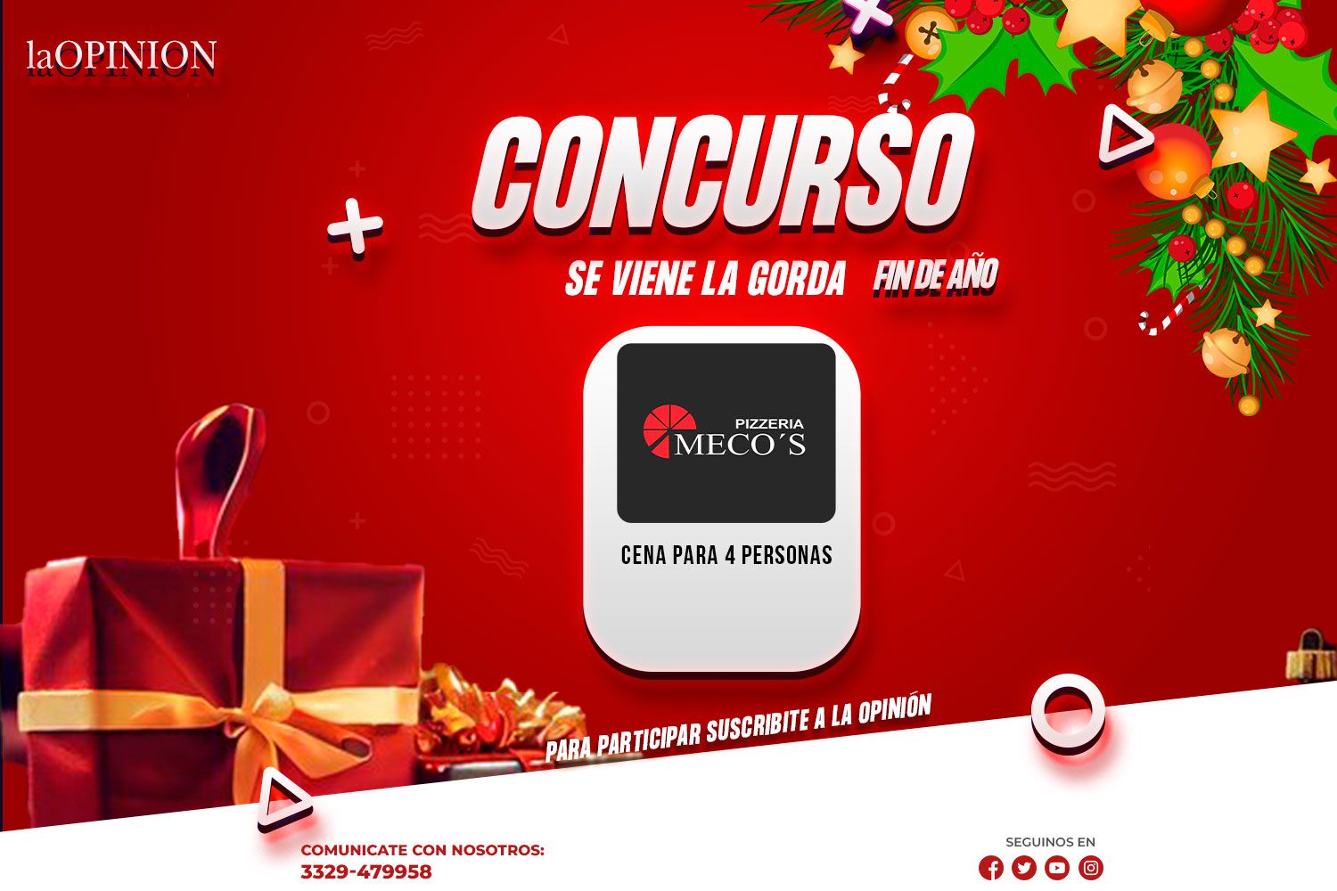 Escribinos al WhatsApp 3329 479958 y te contamos cómo hacer para participar.
