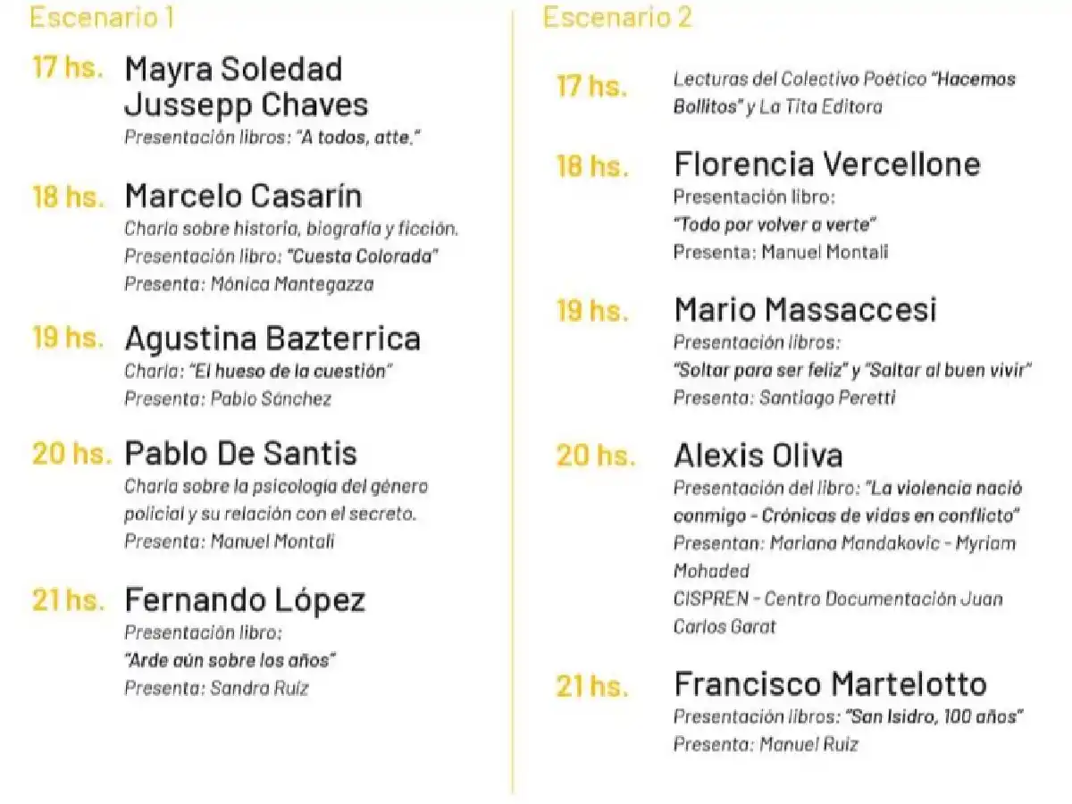 Tras una segunda jornada exitosa, continúa hoy domingo la Feria del Libro